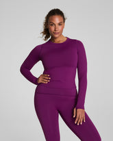 SPANXshapeâ„¢ Get Moving Long Sleeve Top with SecretSweat Tech | Light Snapdragon